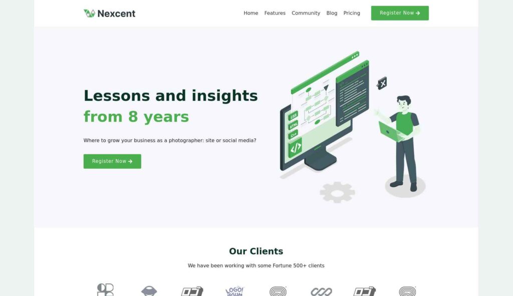Nexcent - Figma to Elemetnor Conversion project